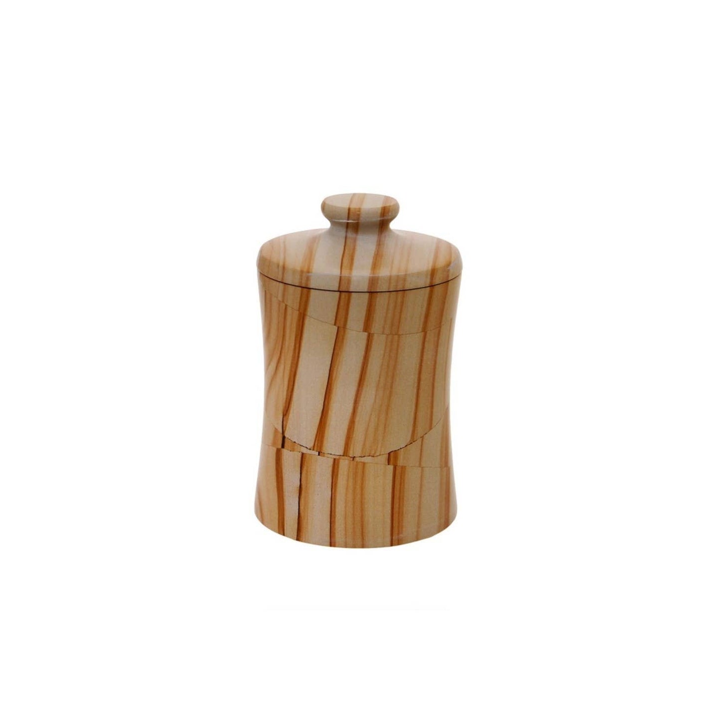 VINCA COLLECTION TEAK STONE CANISTER