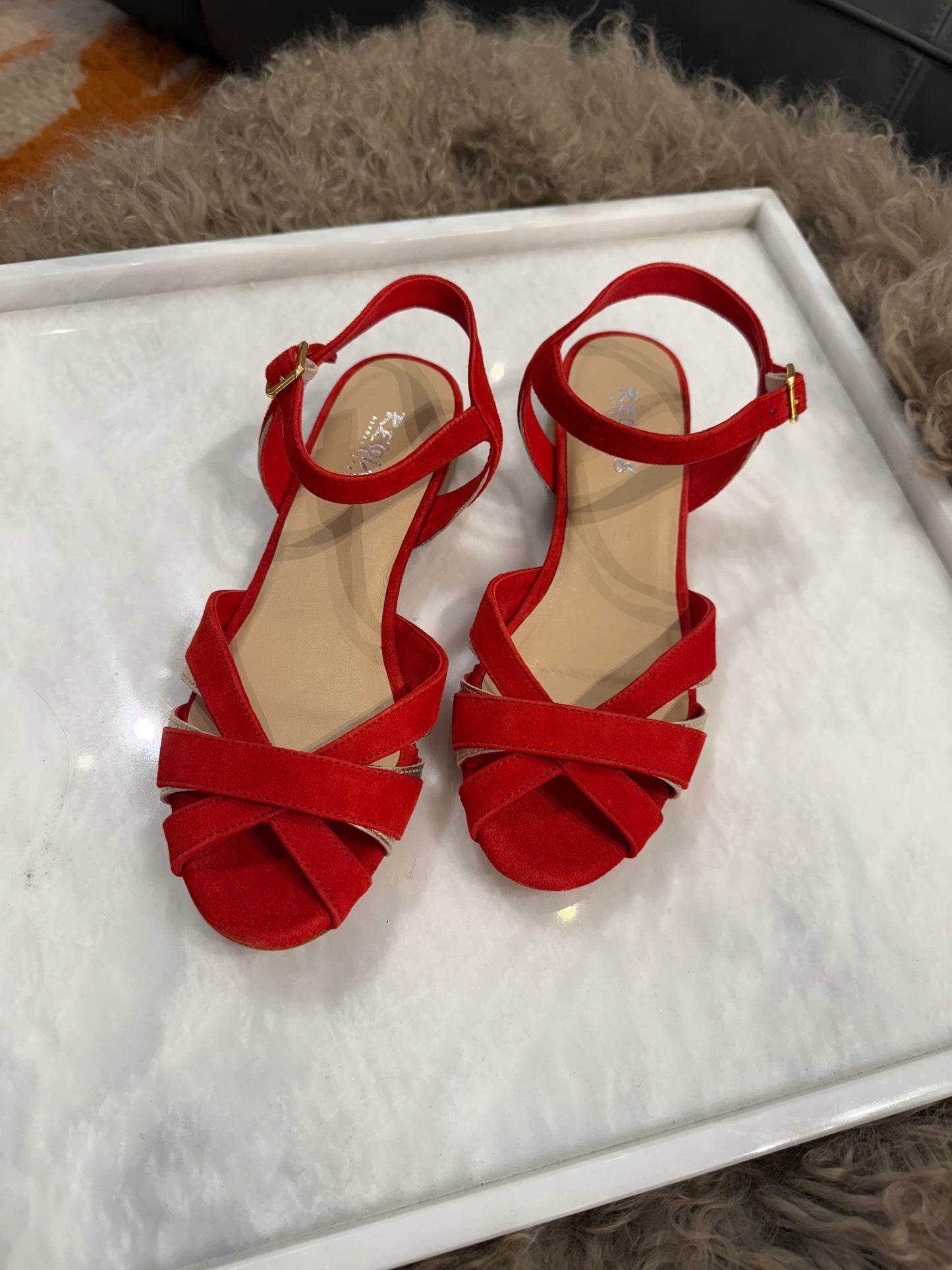 PALMA SANDALS VELVET LEATHER