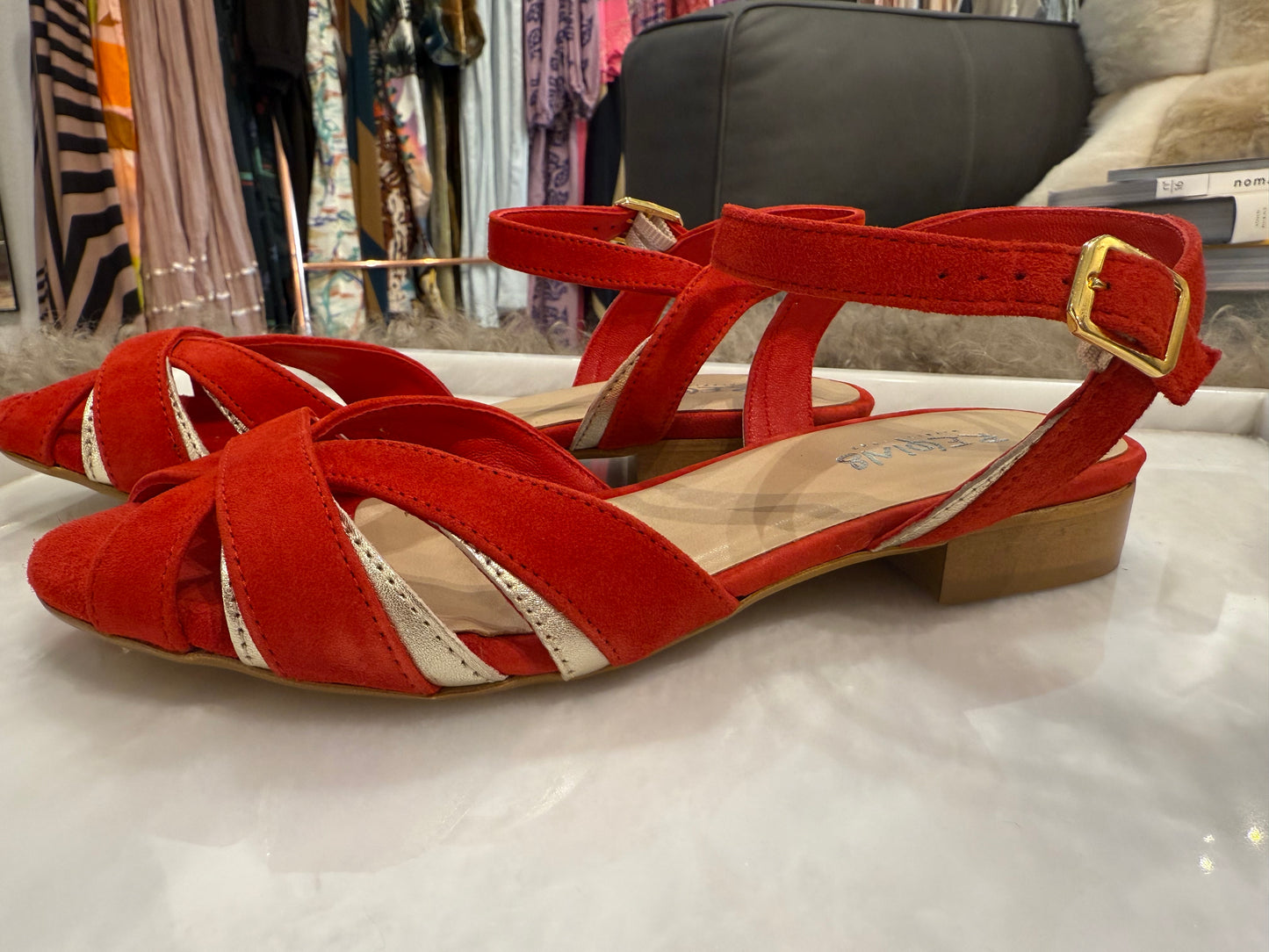 PALMA SANDALS VELVET LEATHER