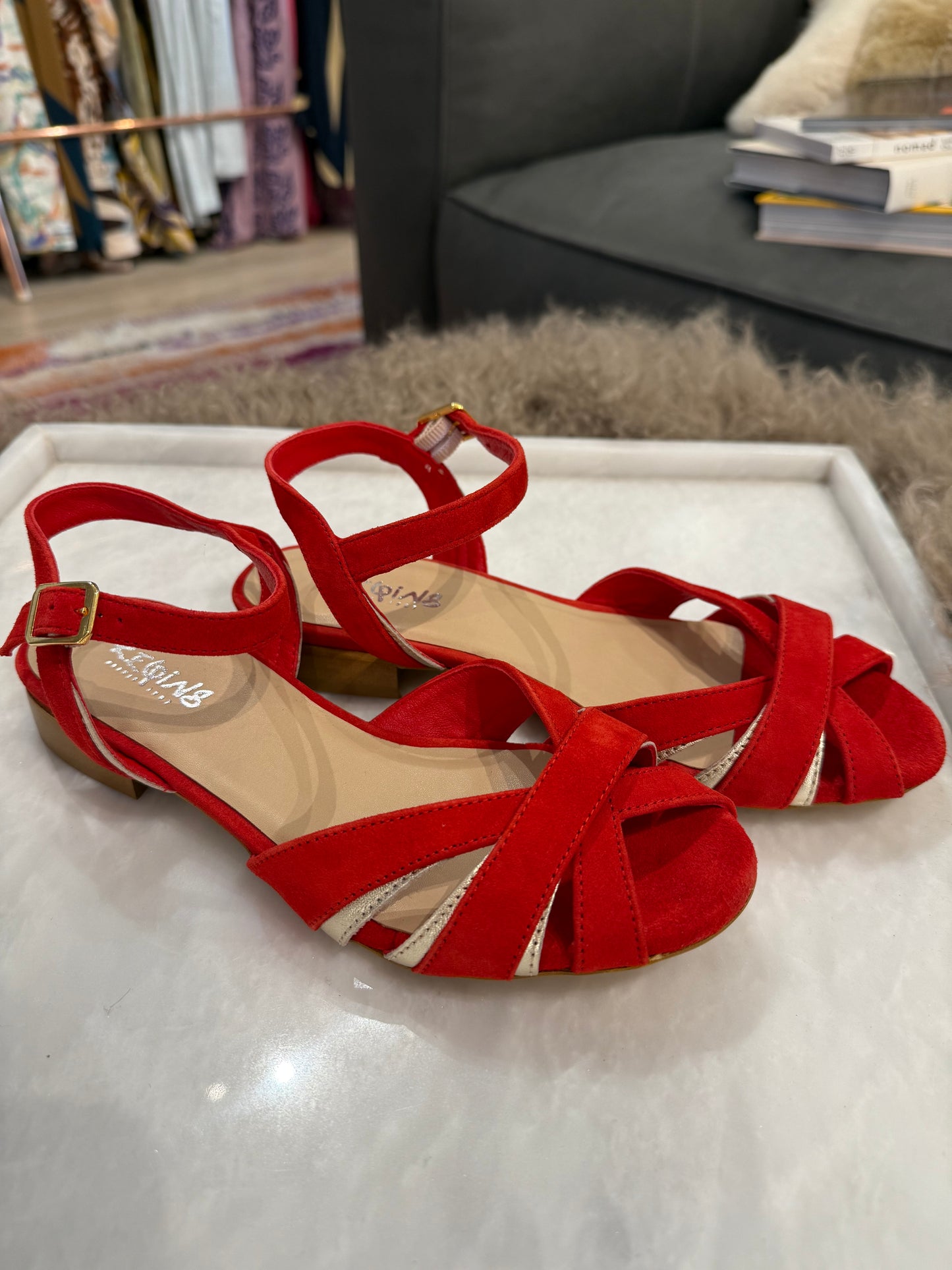 PALMA SANDALS VELVET LEATHER