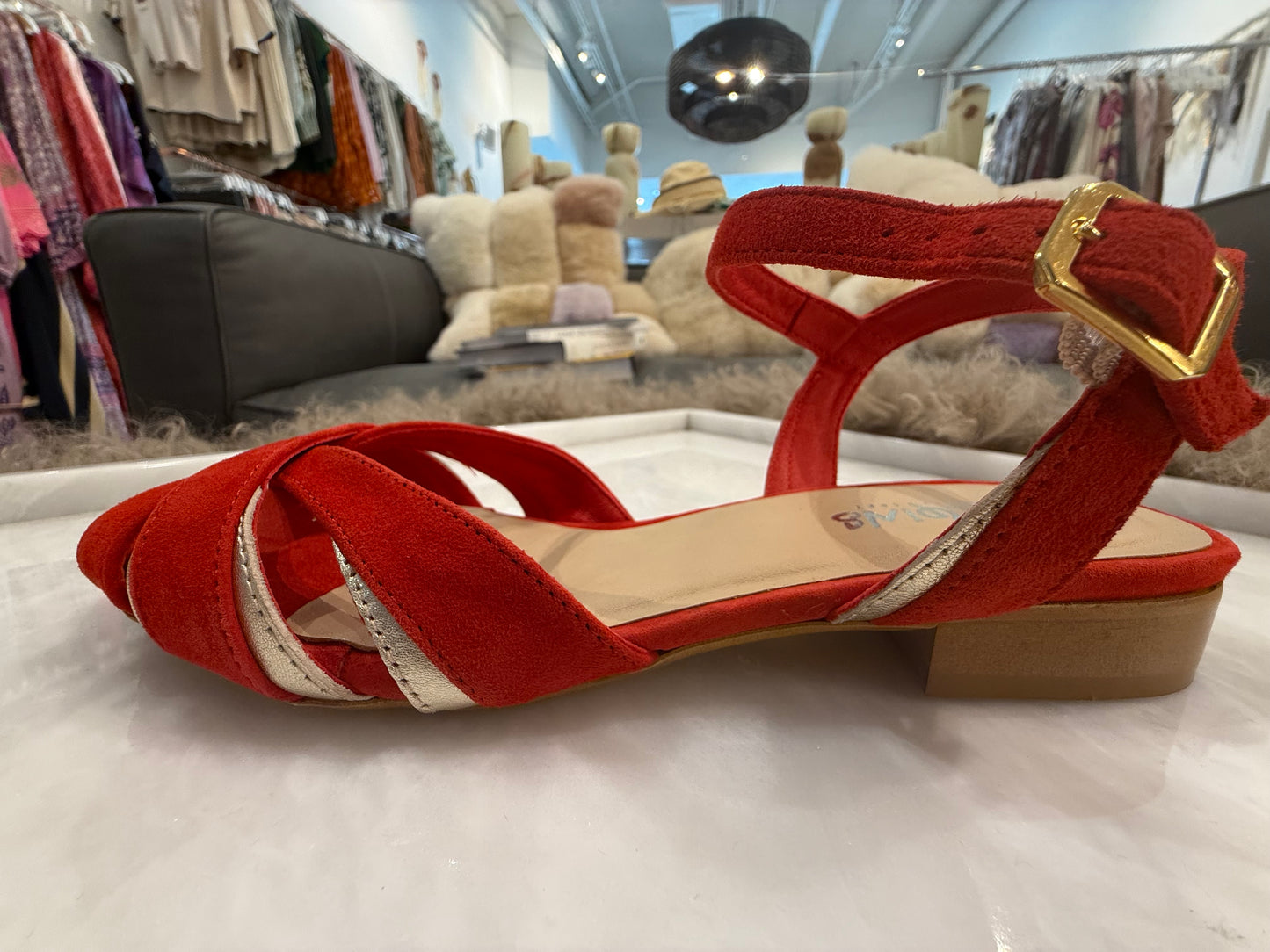 PALMA SANDALS VELVET LEATHER