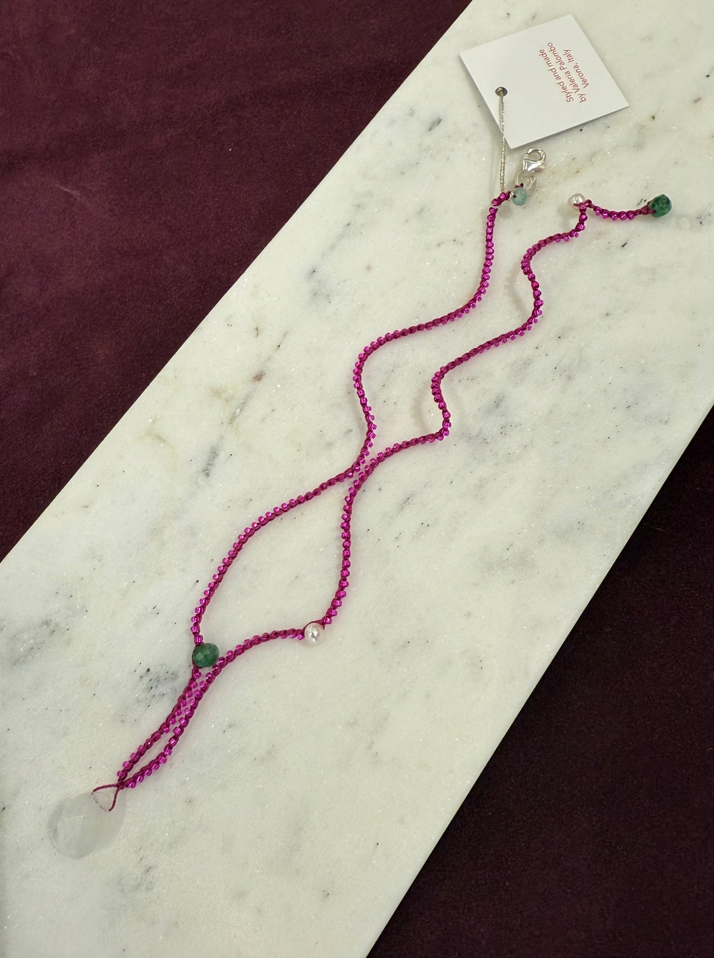 MOONSTONE DROP NECKLACE