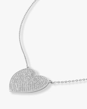 XL YOU HAVE MY WHOLE HEART PAVE NECKLACE 15