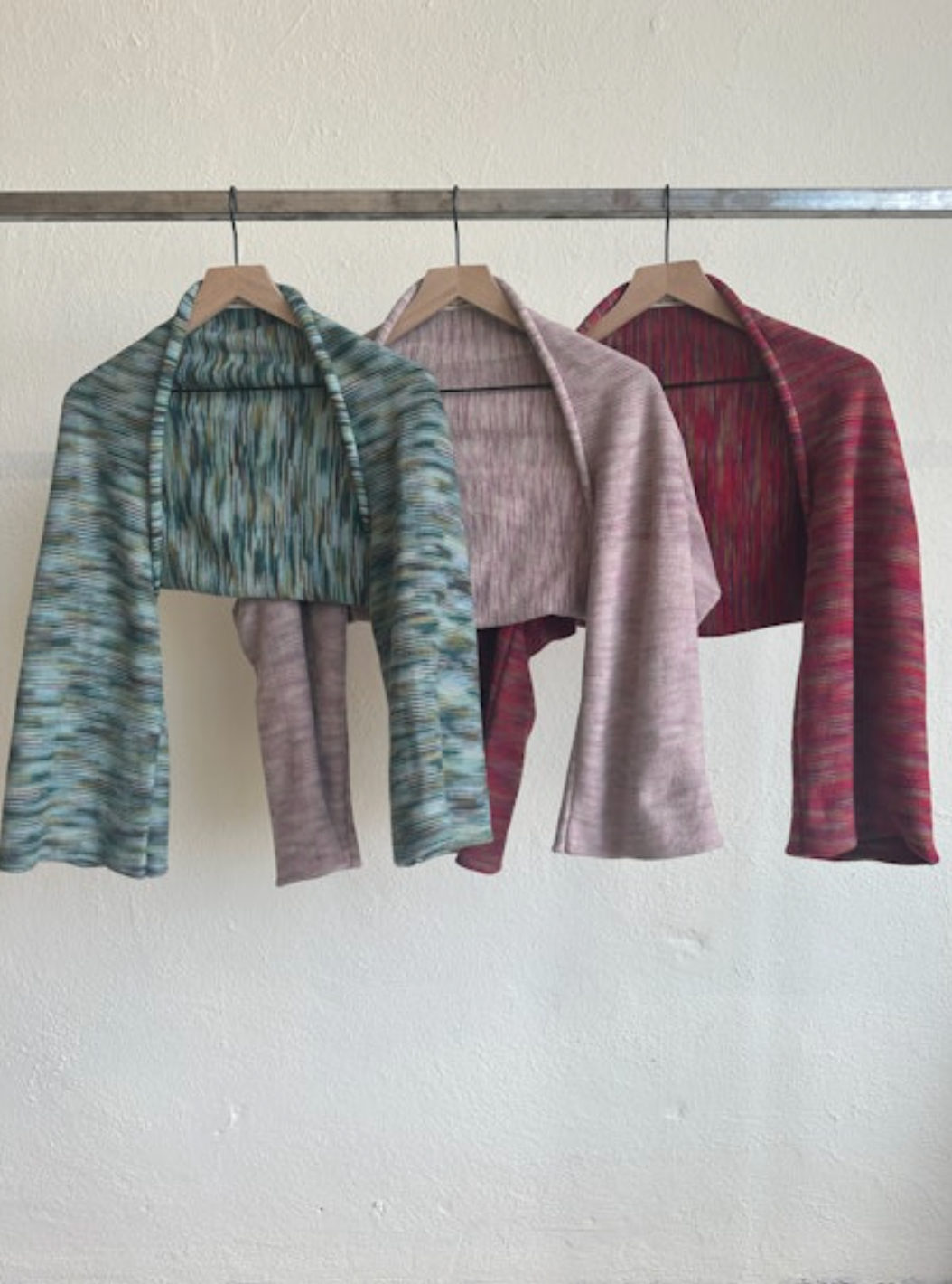 EMMA PAINTED COTTON SHRUG SWEATER