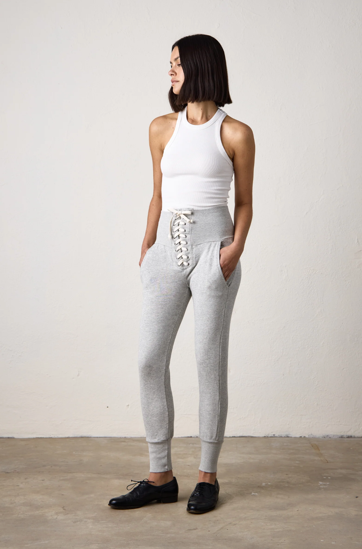 MAREN CORSET WAIST SWEATPANTS