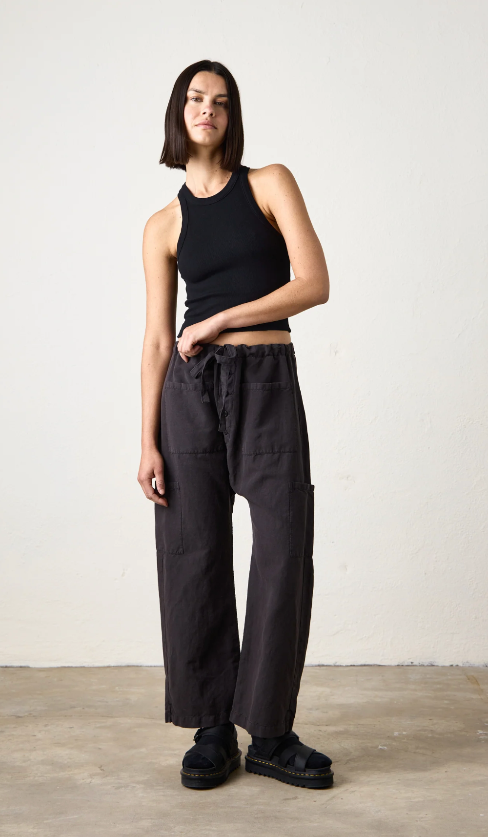 CARLSON DROP RISE TIE PANT