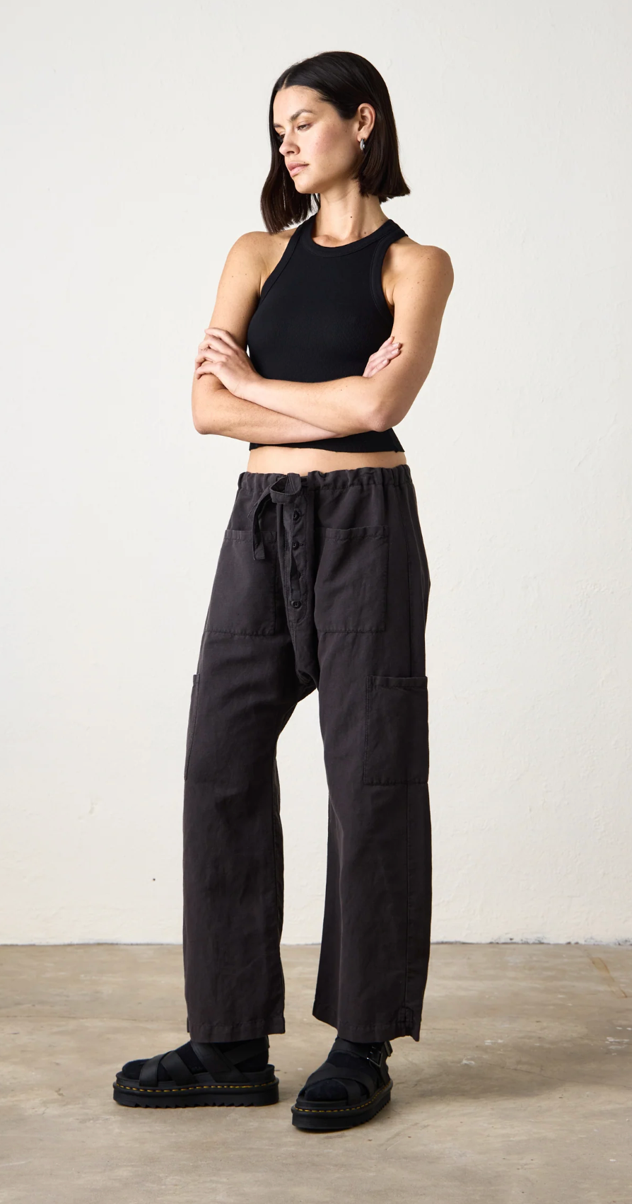 CARLSON DROP RISE TIE PANT