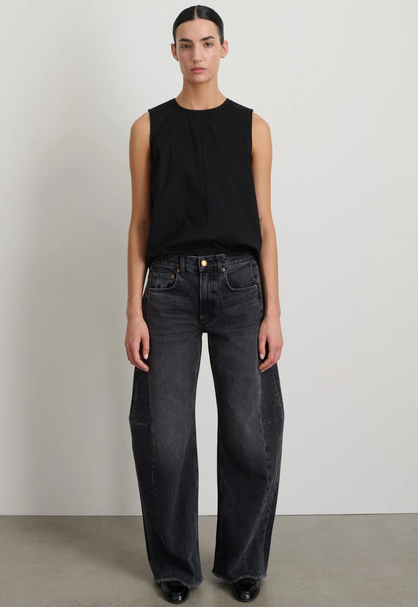 RELAXED CUFF LASSO JEAN