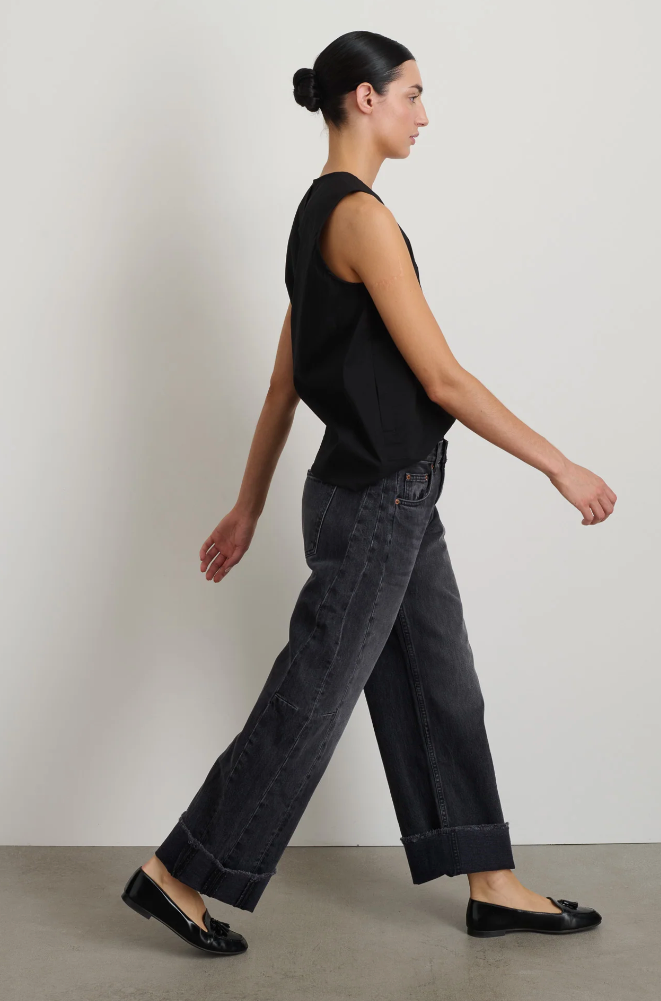 RELAXED CUFF LASSO JEAN