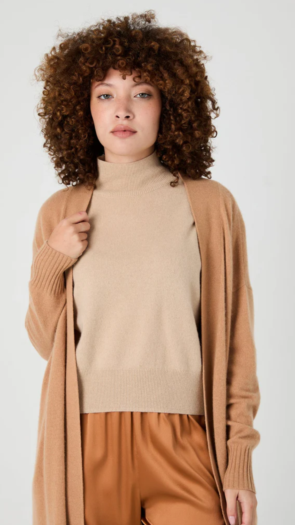 ANNE CAP SLEEVE CASHMERE TOP