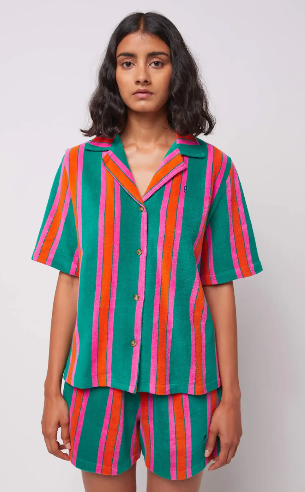 STRIPED TERRY SHIRT