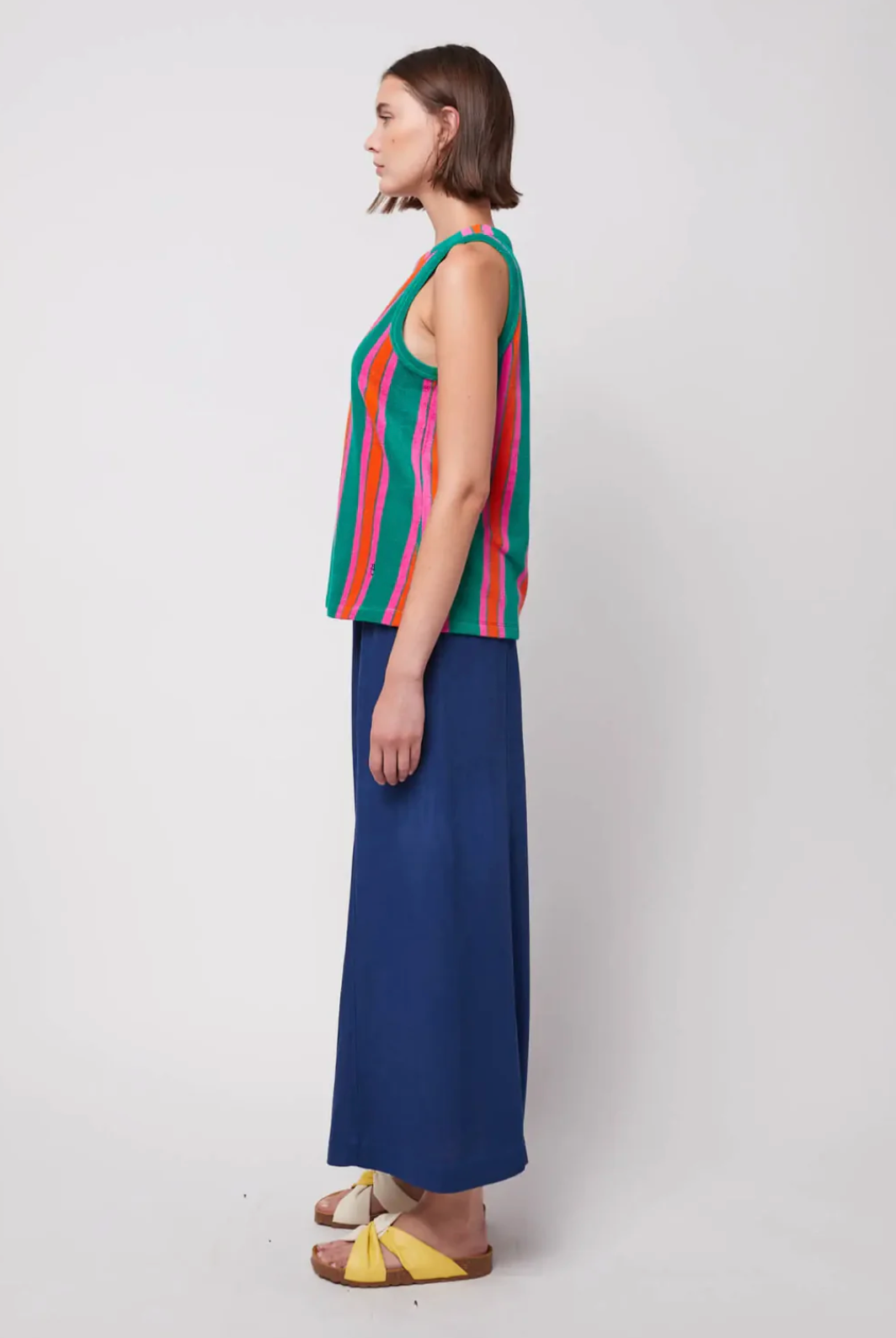 STRIPED TERRY TANK TOP