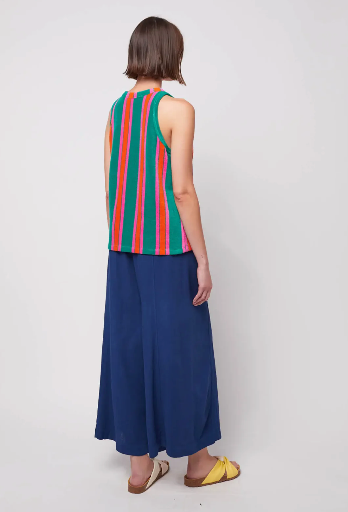 STRIPED TERRY TANK TOP