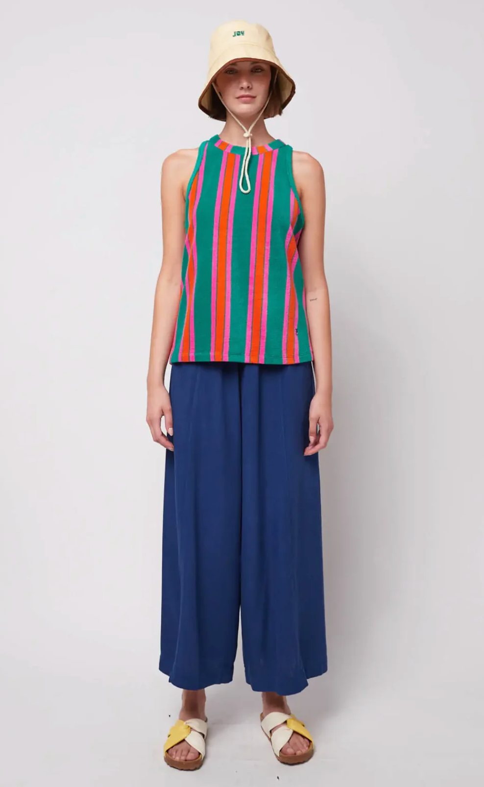 STRIPED TERRY TANK TOP