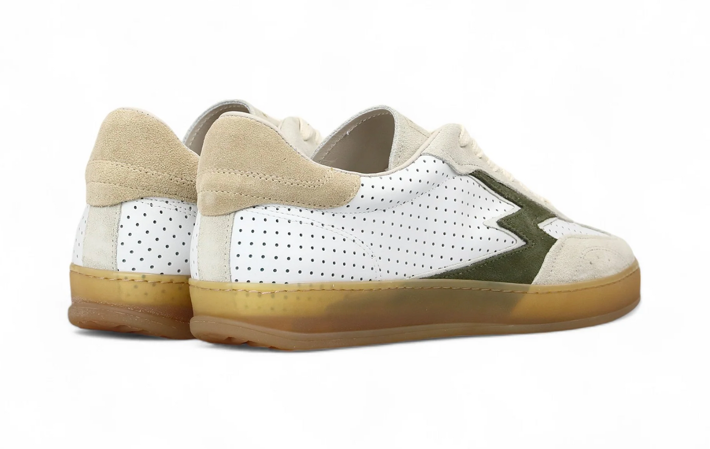 PERFORATED WHITE CLUB SNEAKER