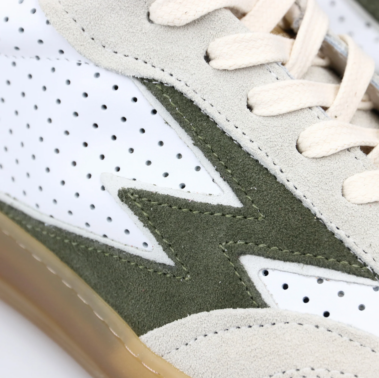 PERFORATED WHITE CLUB SNEAKER