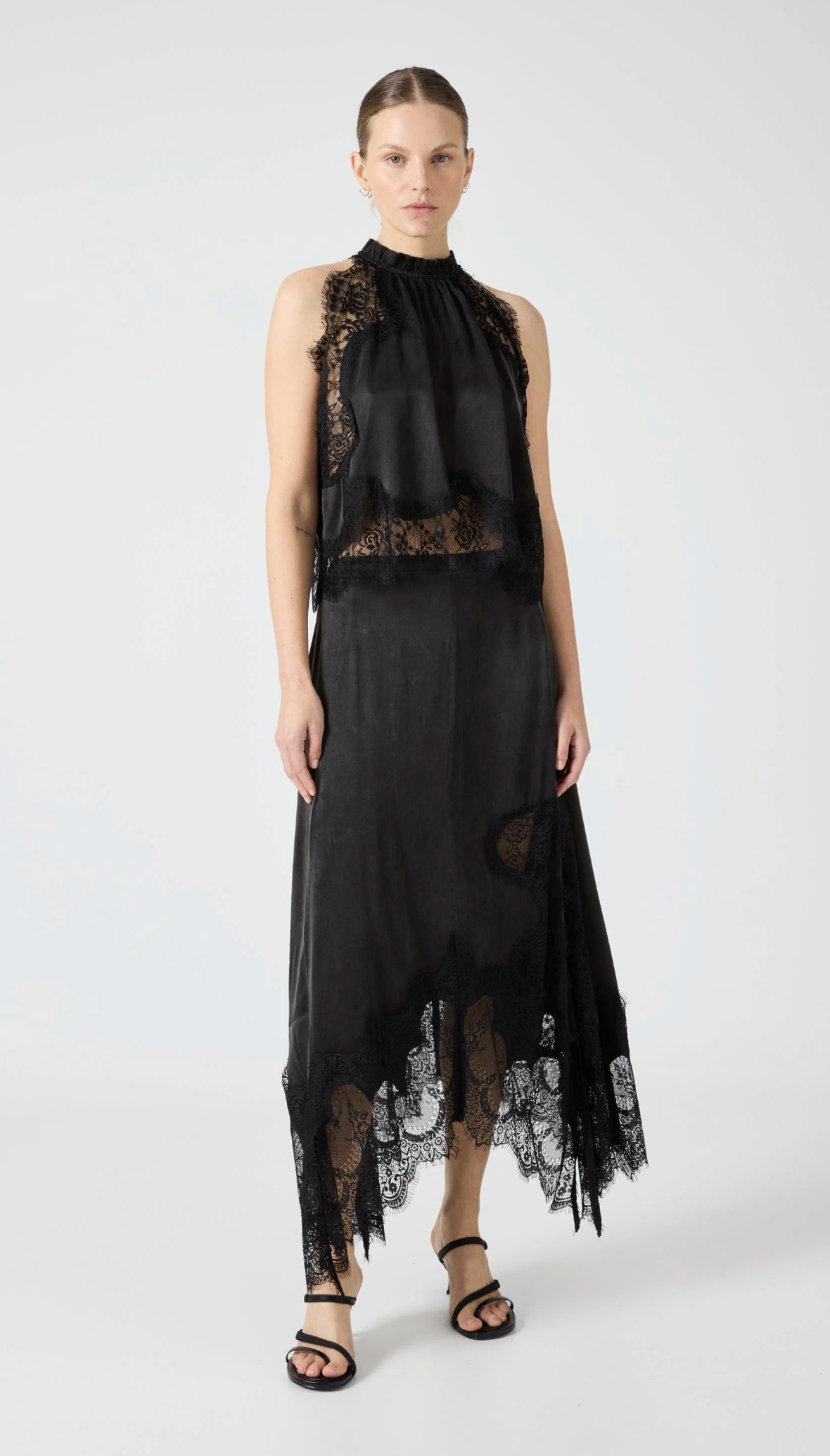 VISIONS LACE HANKERCHIEF SKIRT