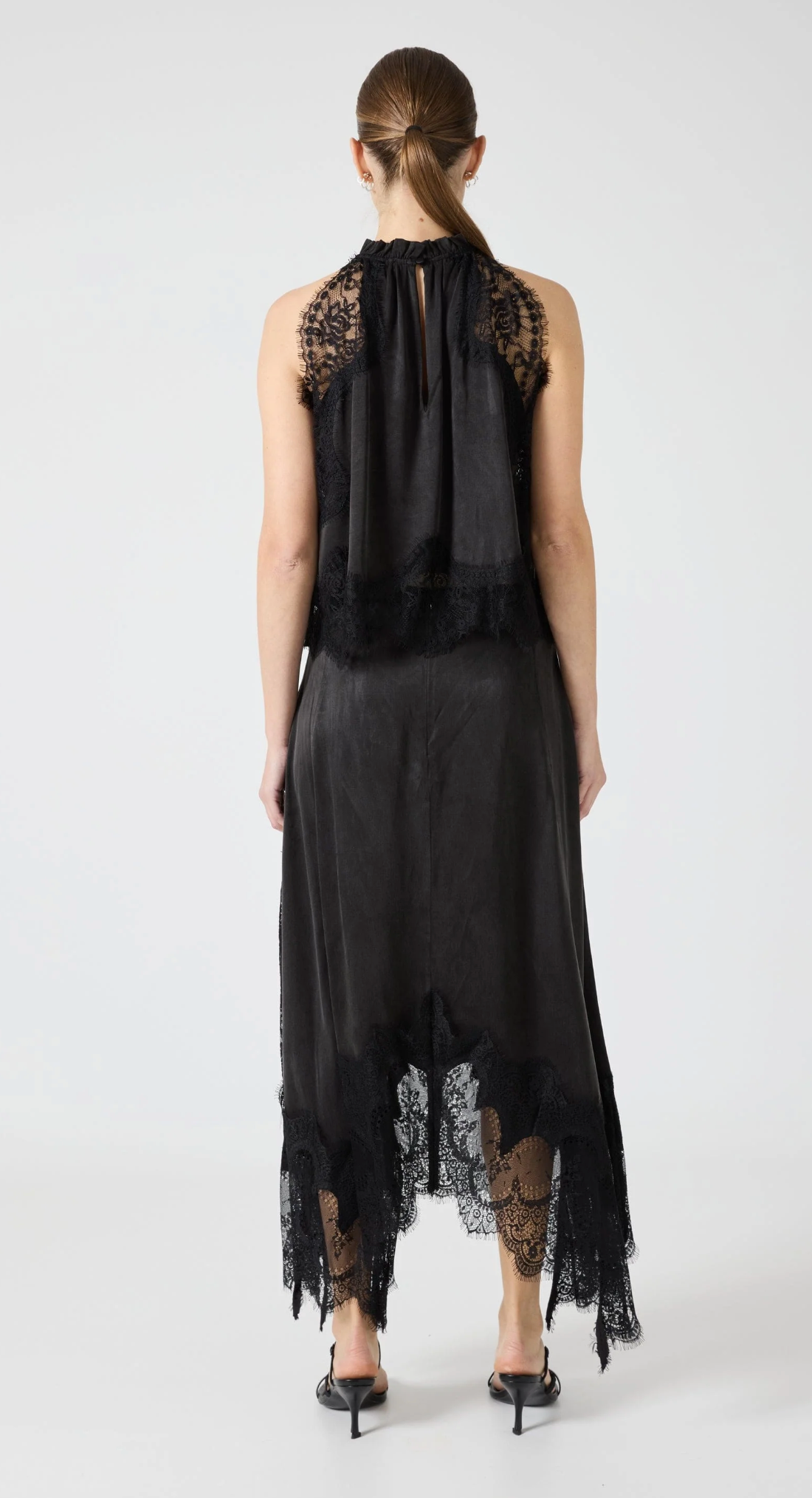 VISIONS LACE HANKERCHIEF SKIRT