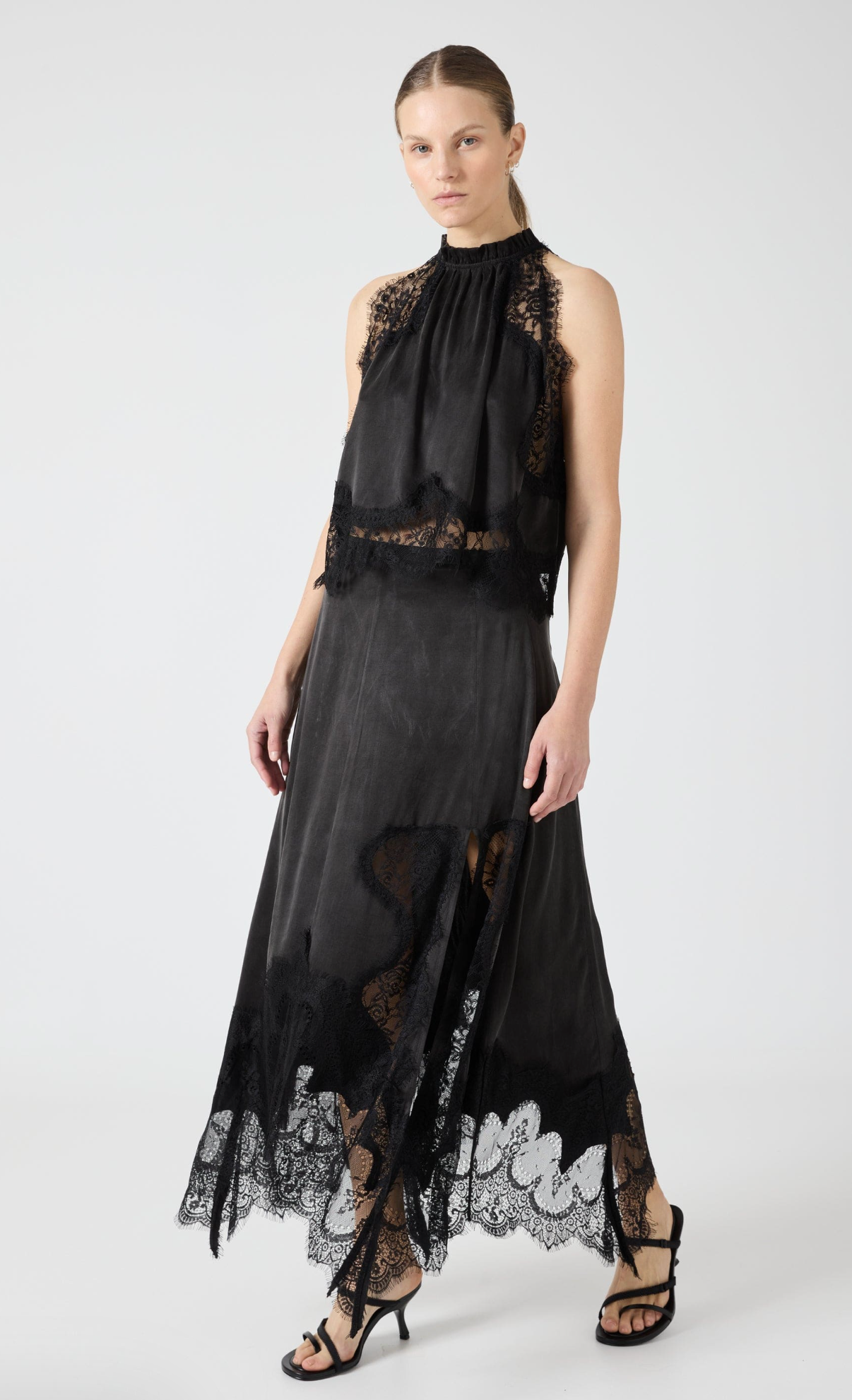 VISIONS LACE HANKERCHIEF SKIRT