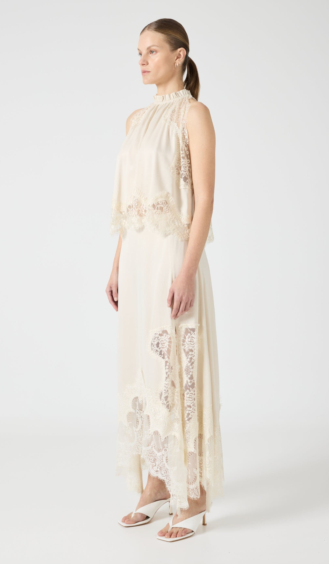 VISIONS LACE HANKERCHIEF SKIRT