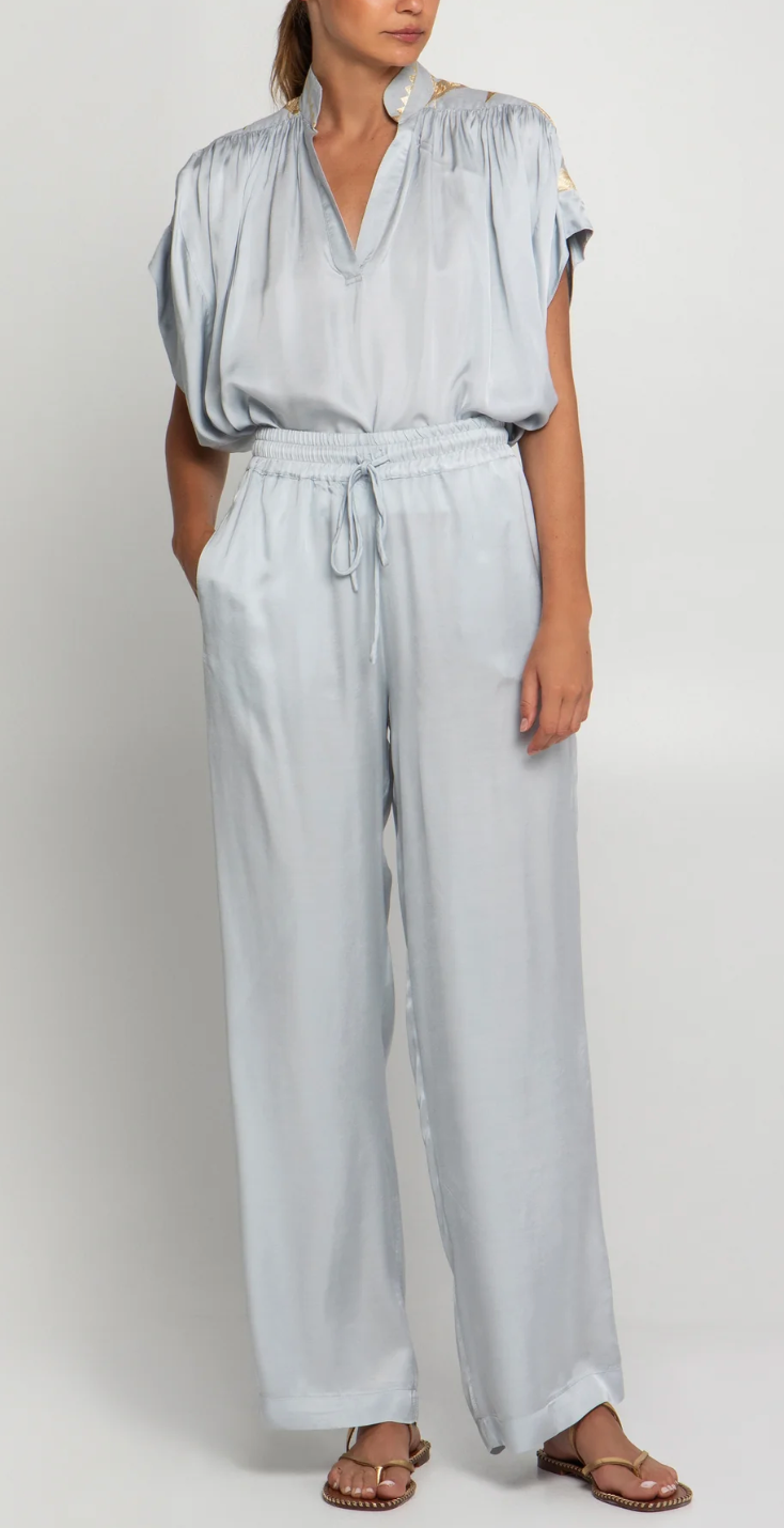 CROPPED SILKY PANTS