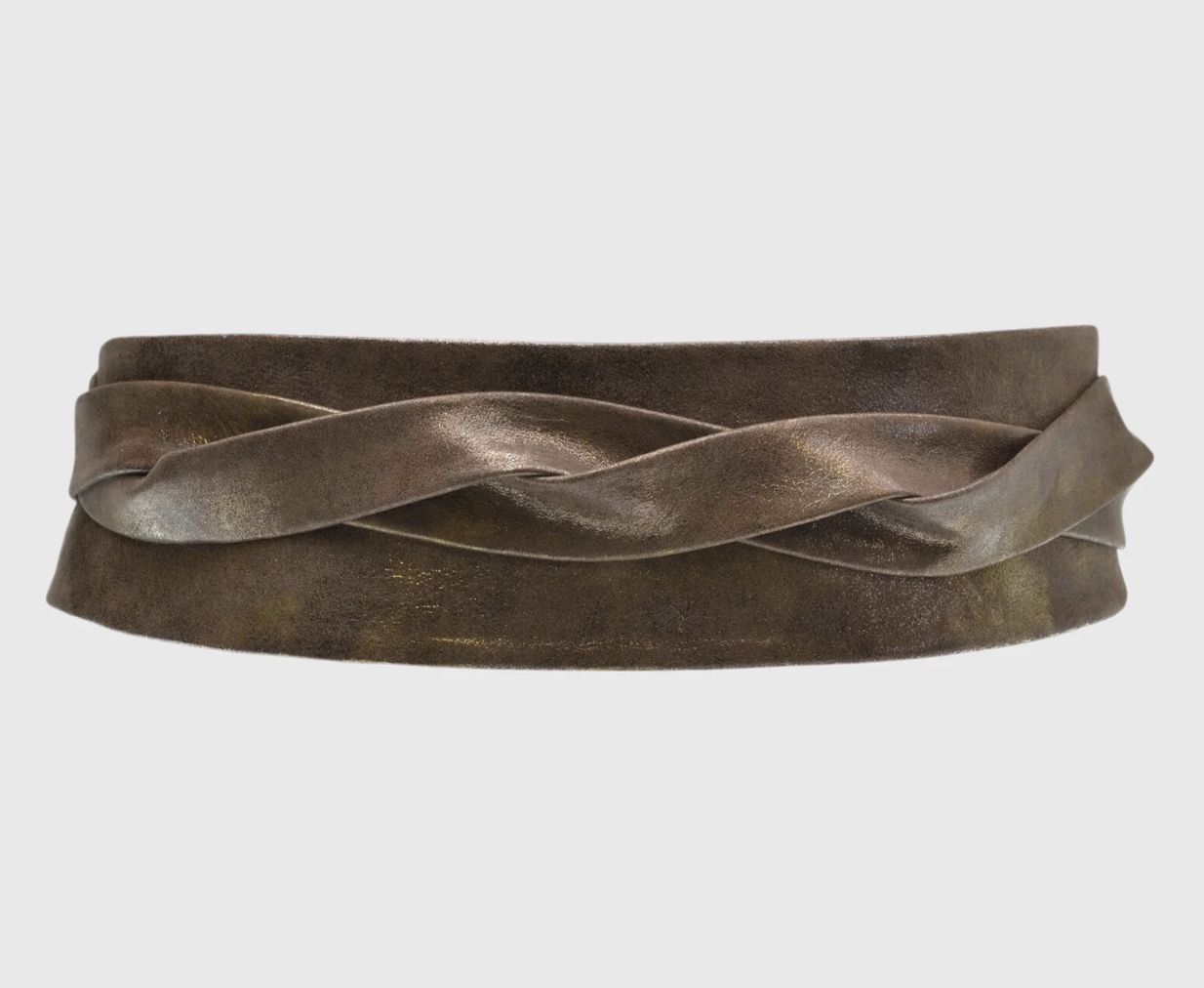 METALLIC SHIMMER WRAP BELT