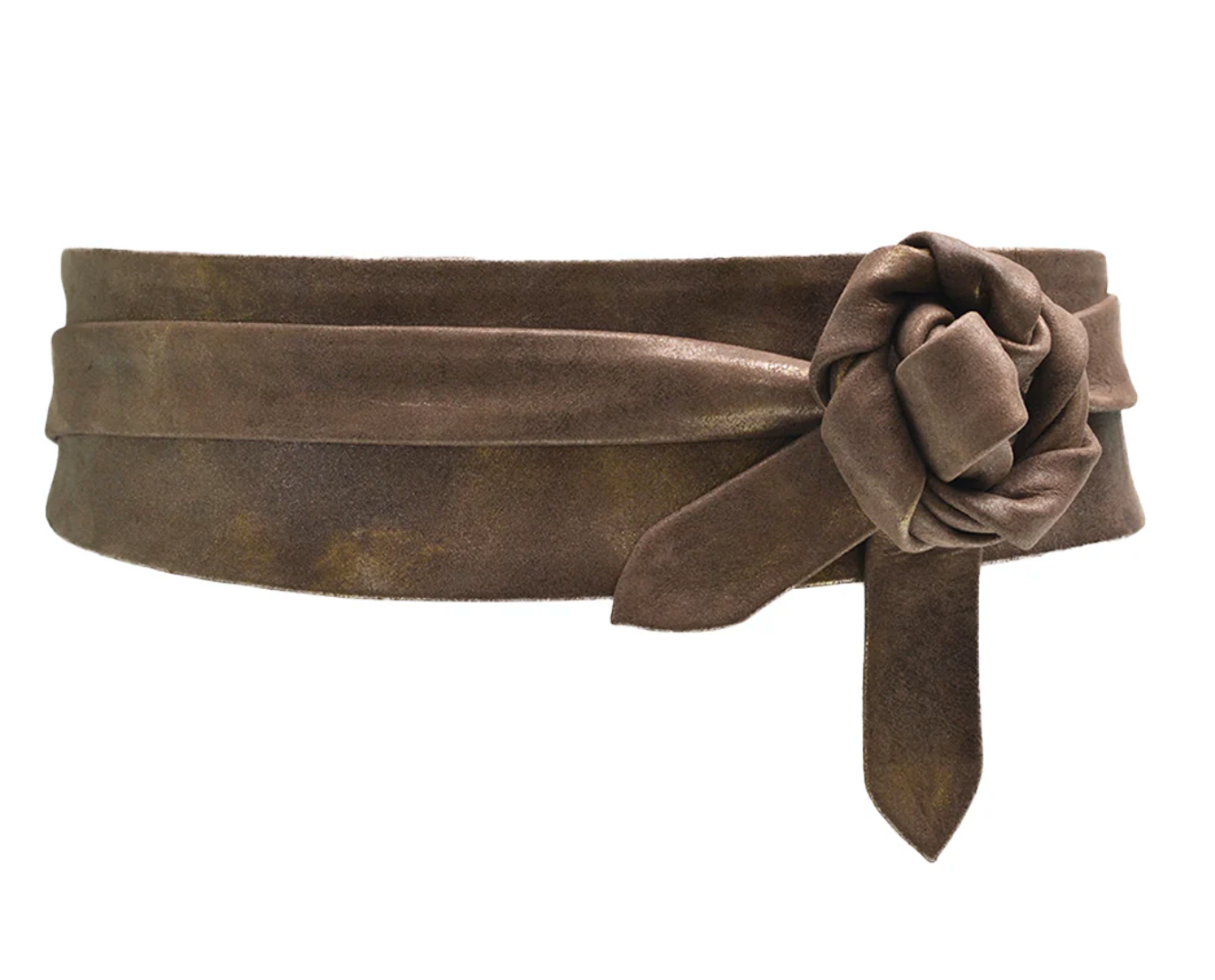 METALLIC SHIMMER WRAP BELT