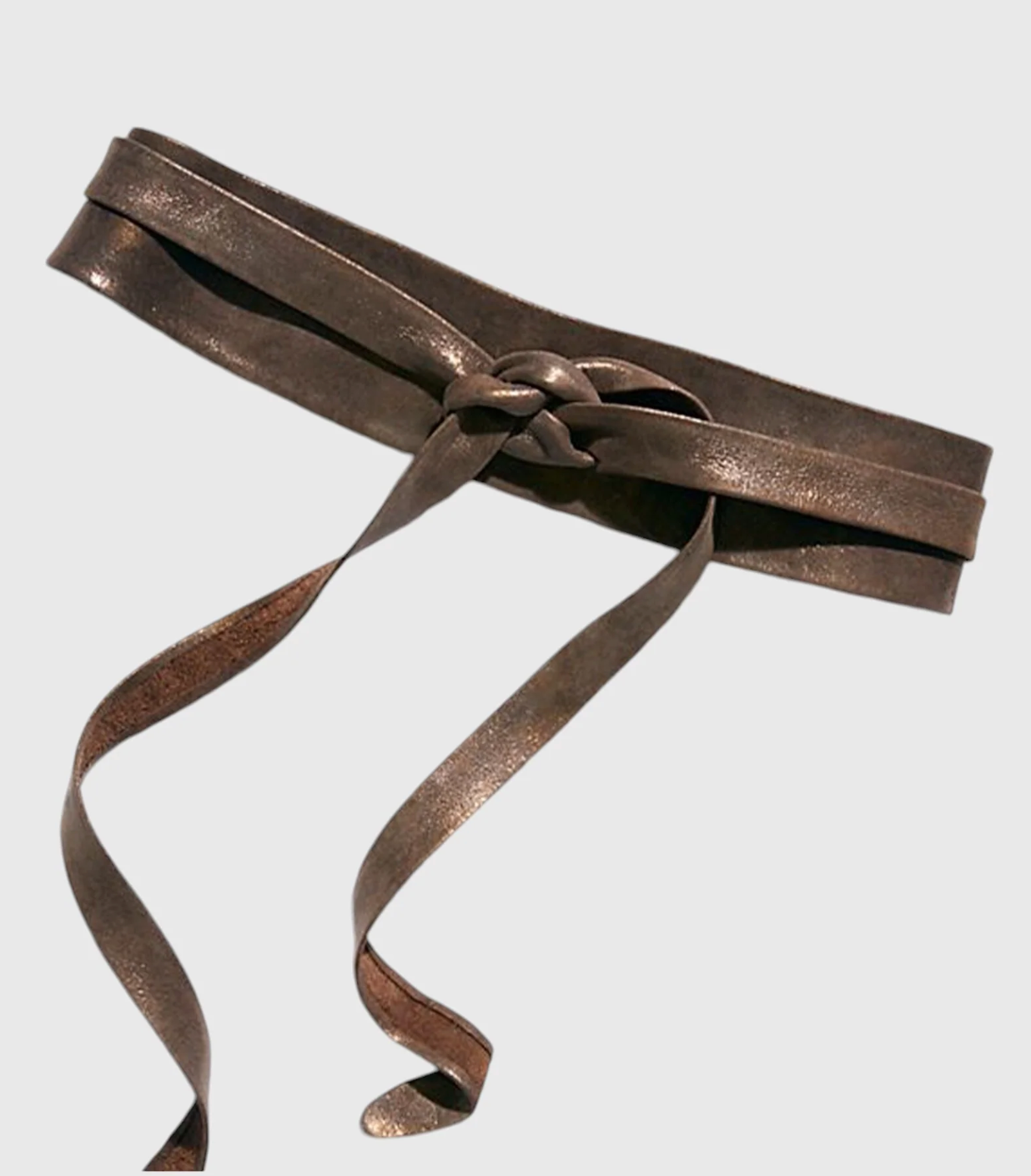 METALLIC SHIMMER WRAP BELT