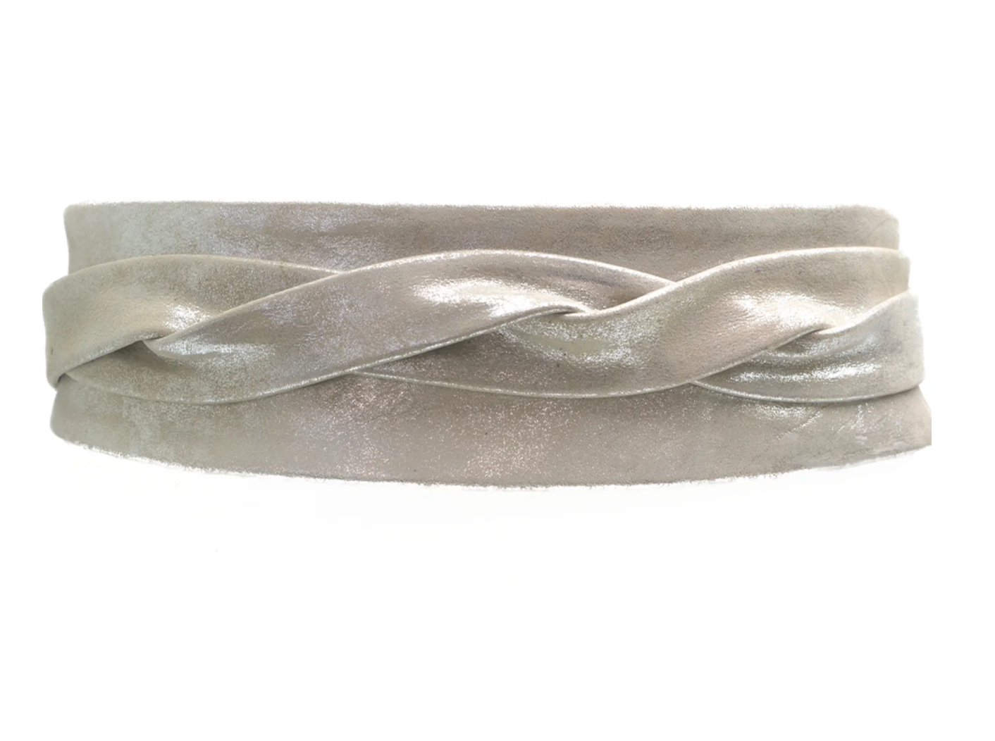 METALLIC SHIMMER WRAP BELT