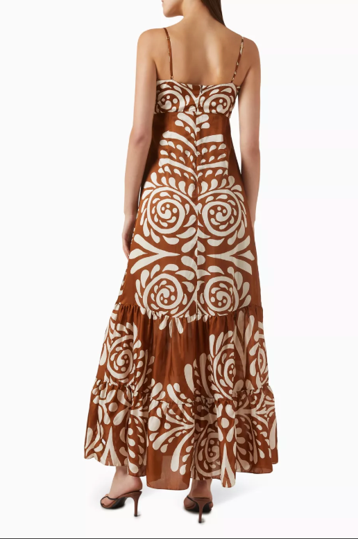 JULIETTA COTTON SILK MAXI DRESS