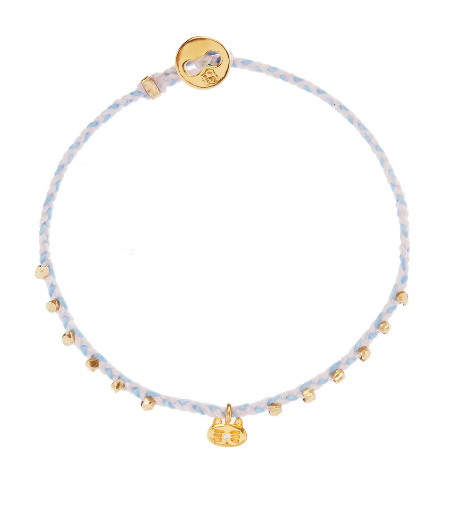 DIAMOND KITTY CHARM BRACELET