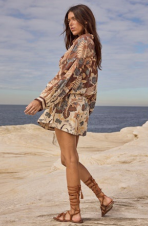 VOLCANO GODDESS SHIRT DRESS