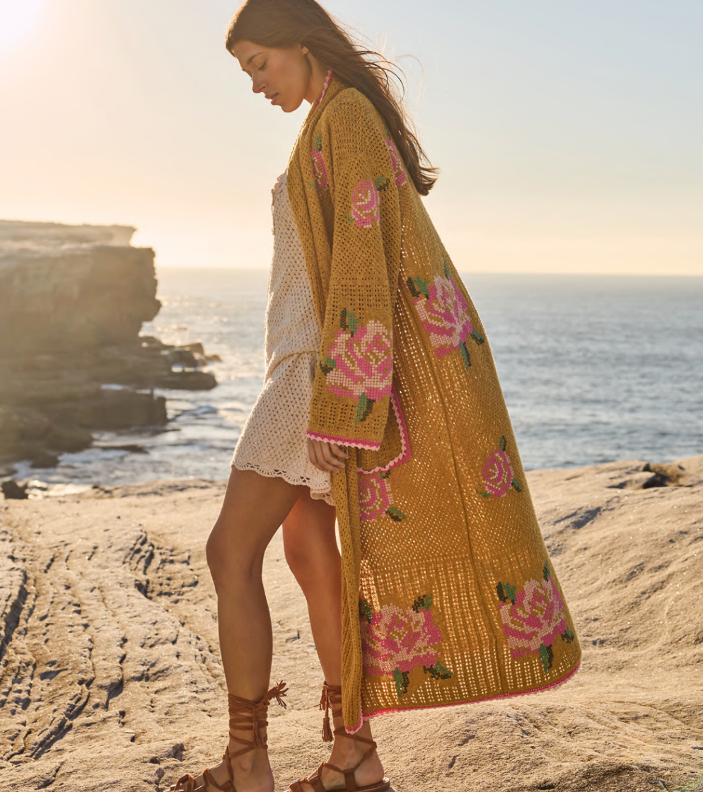 COASTAL GRANNY MAXI CARDIGAN
