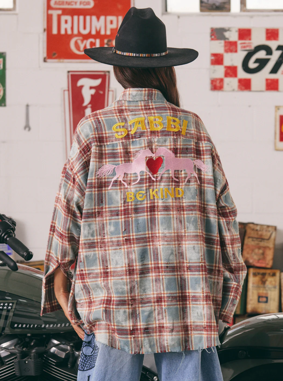 HORSE POWER DISTRESSED FLANNEL