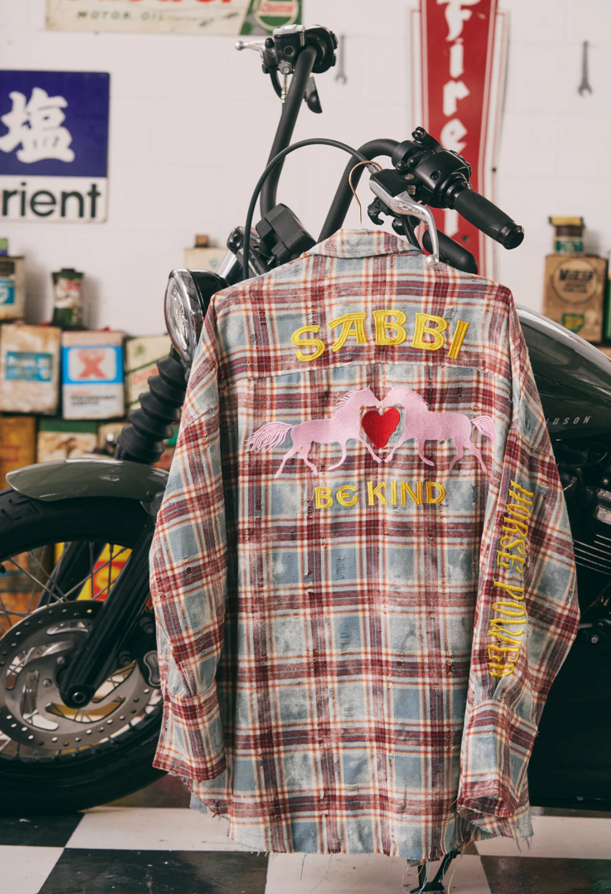 HORSE POWER DISTRESSED FLANNEL