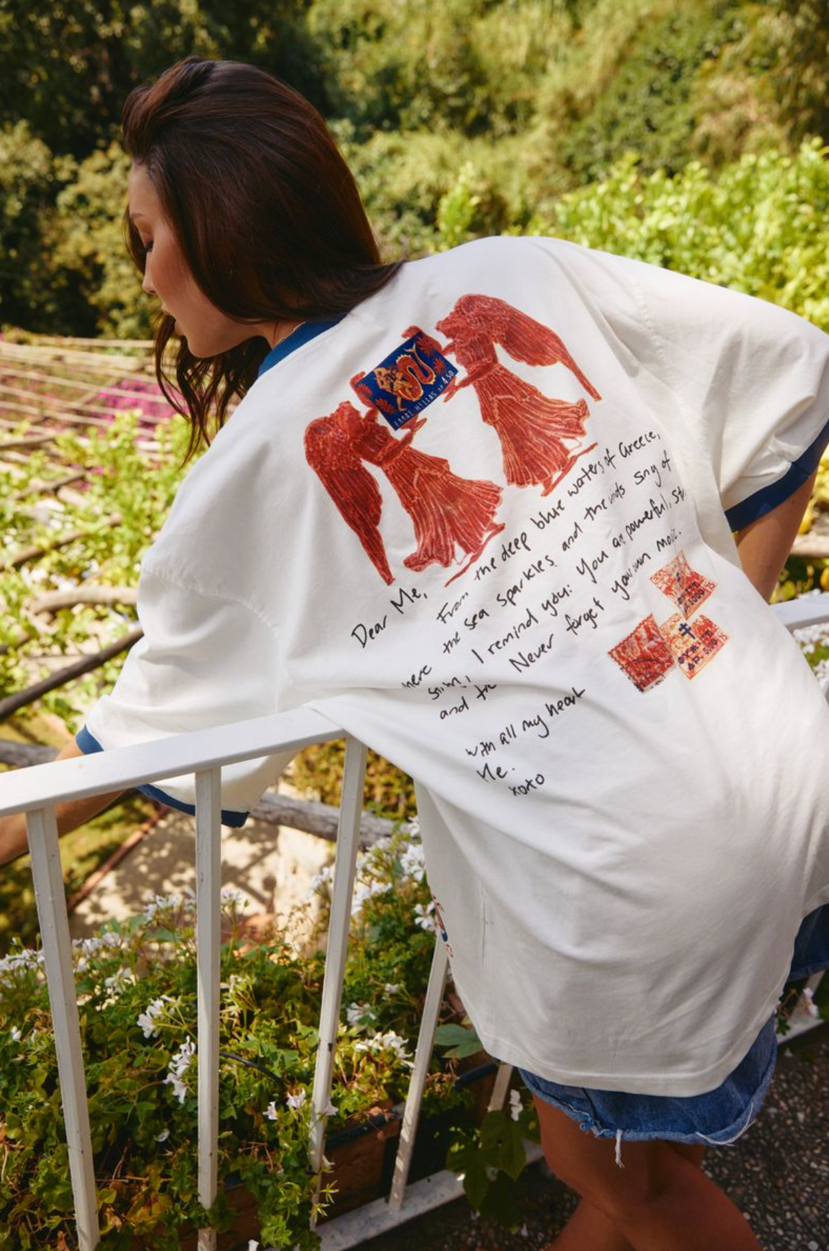 GREECE LOVE NOTES TEE