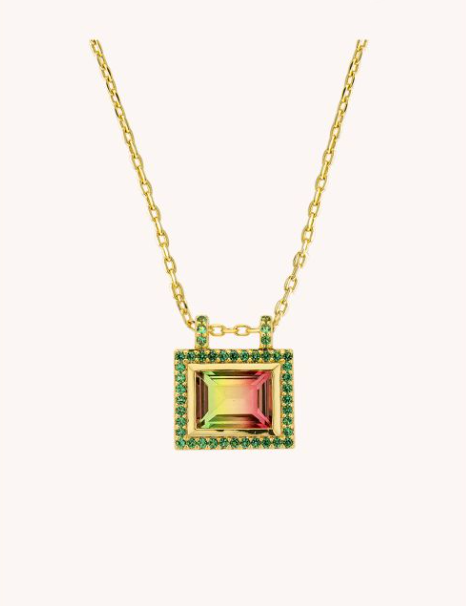 GREEN WATERMELON EL PASO NECKLACE