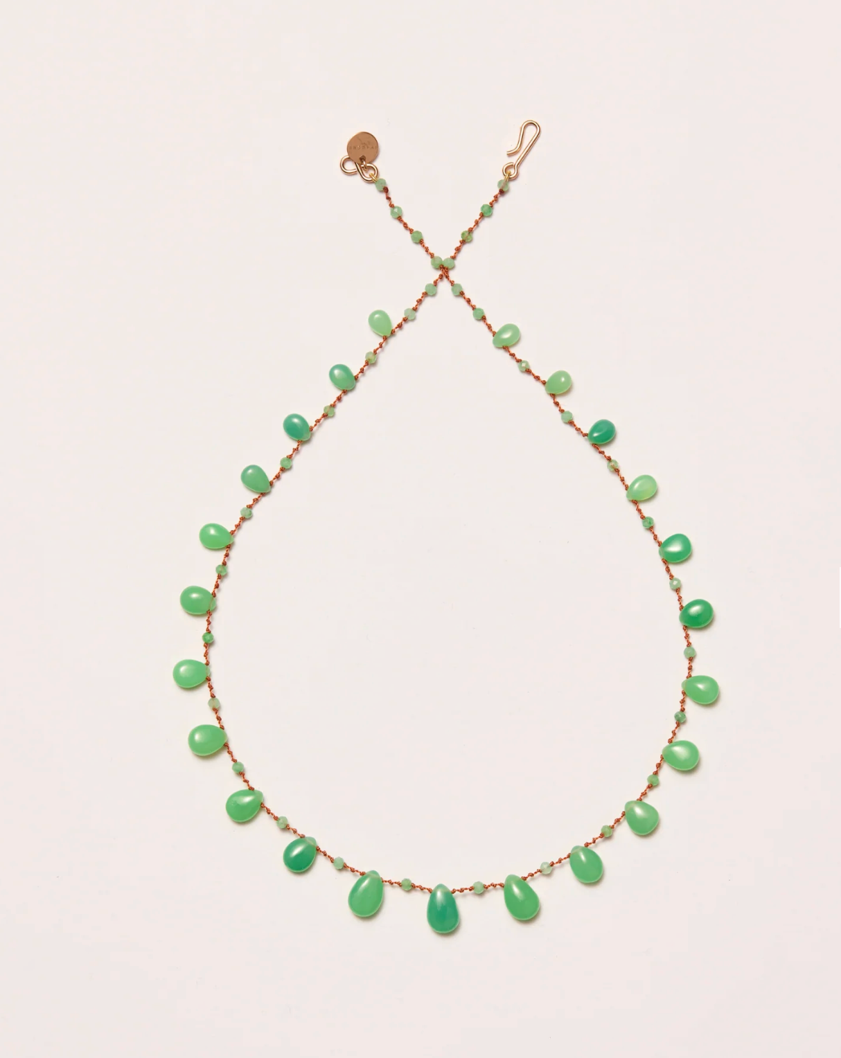 EVERGREEN DROPS & BEADS NECKLACE