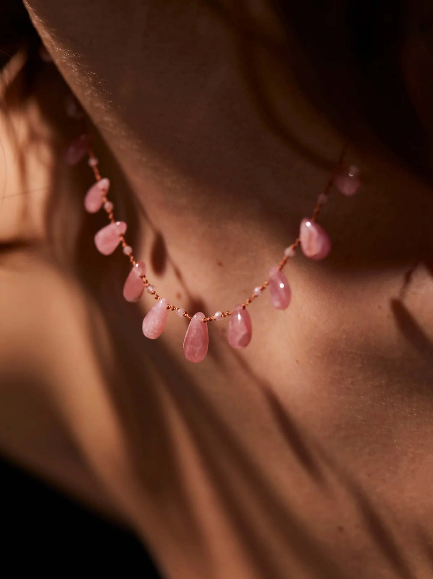 CHEREMOYA DROPS & BREADS NECKLACE