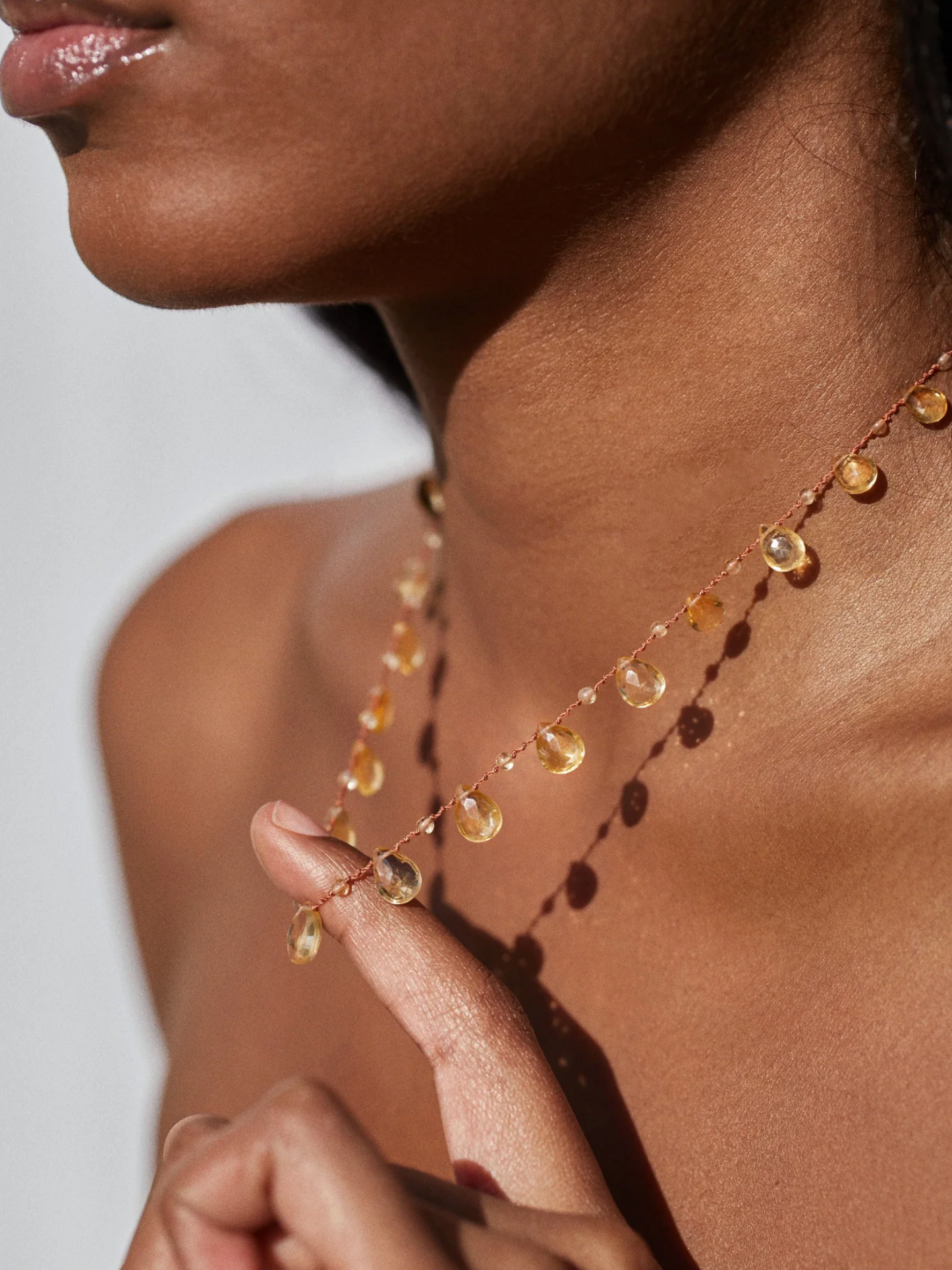 MILL DROPS & BEADS NECKLACE