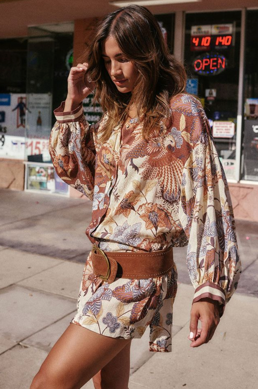 VOLCANO GODDESS SHIRT DRESS