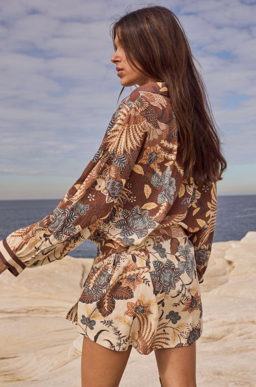 VOLCANO GODDESS SHIRT DRESS