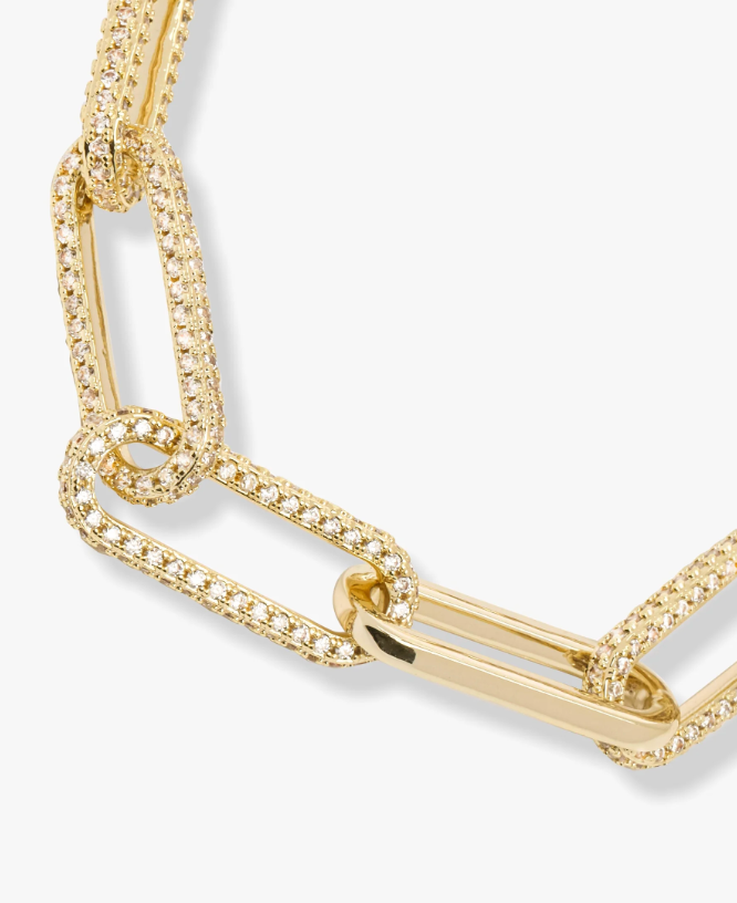 CARRIE PAVÉ CHAIN NECKLACE