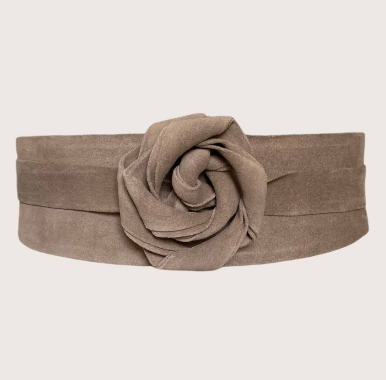 COGNAC SUEDE WRAP BELT
