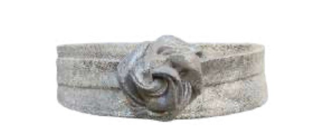METALLIC SHIMMER WRAP BELT
