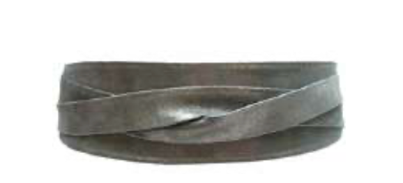 METALLIC SHIMMER WRAP BELT