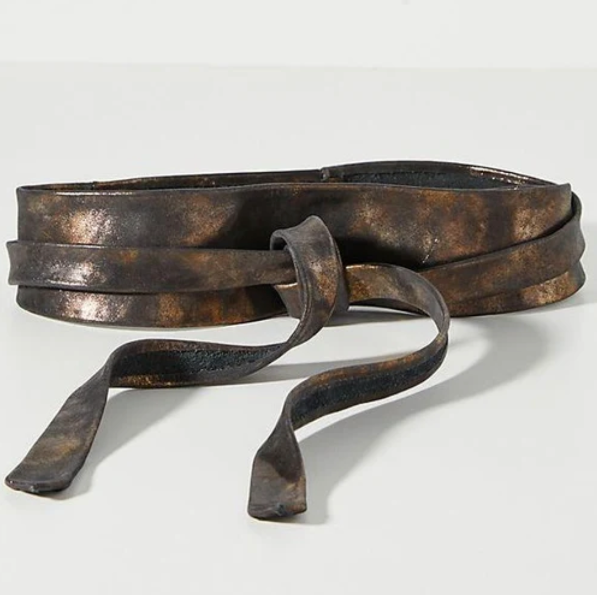 METALLIC SHIMMER WRAP BELT