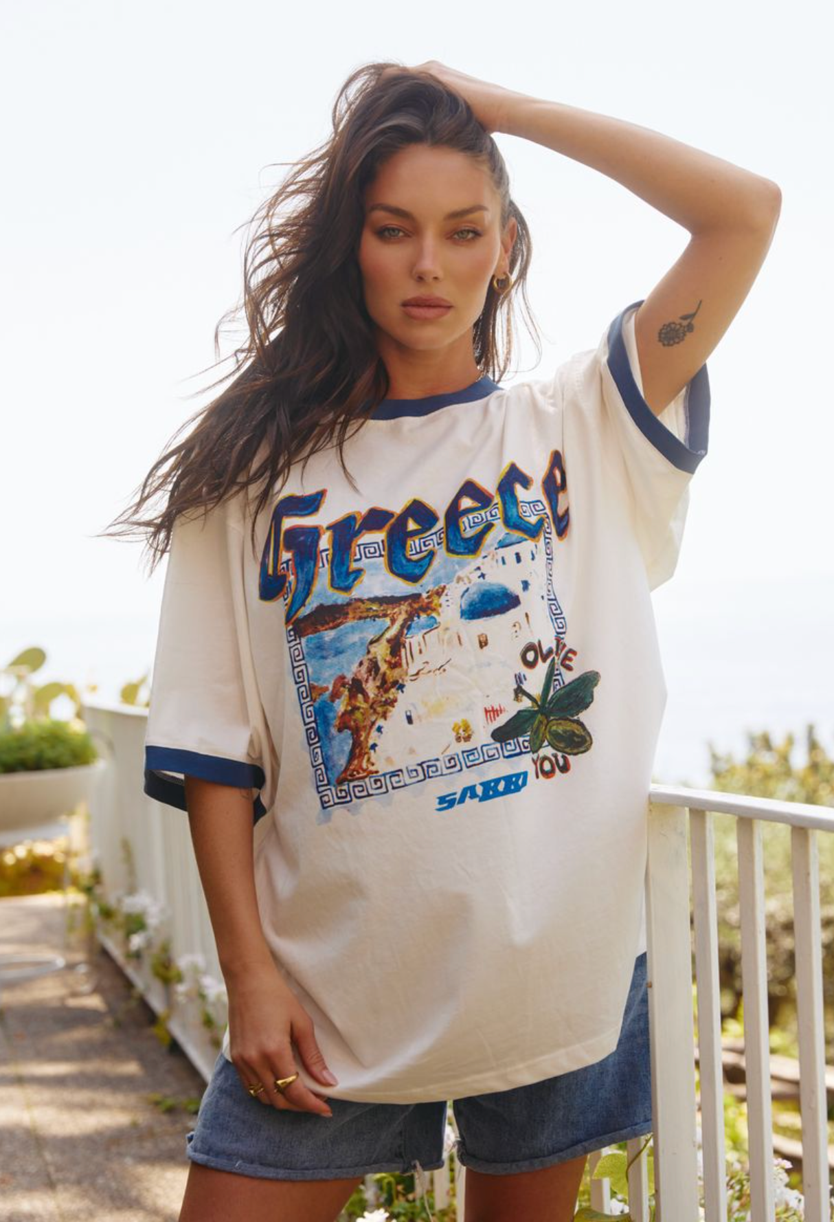 GREECE LOVE NOTES TEE