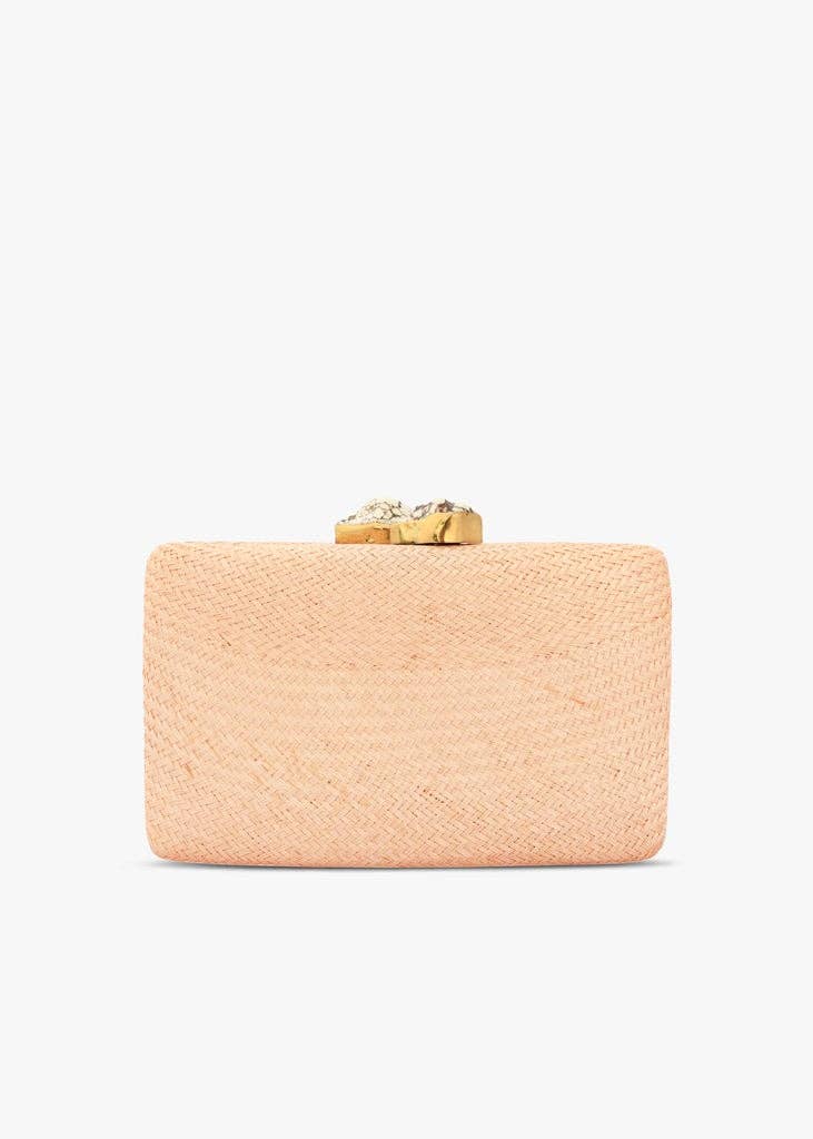 JEN WHITE STONES CLUTCH