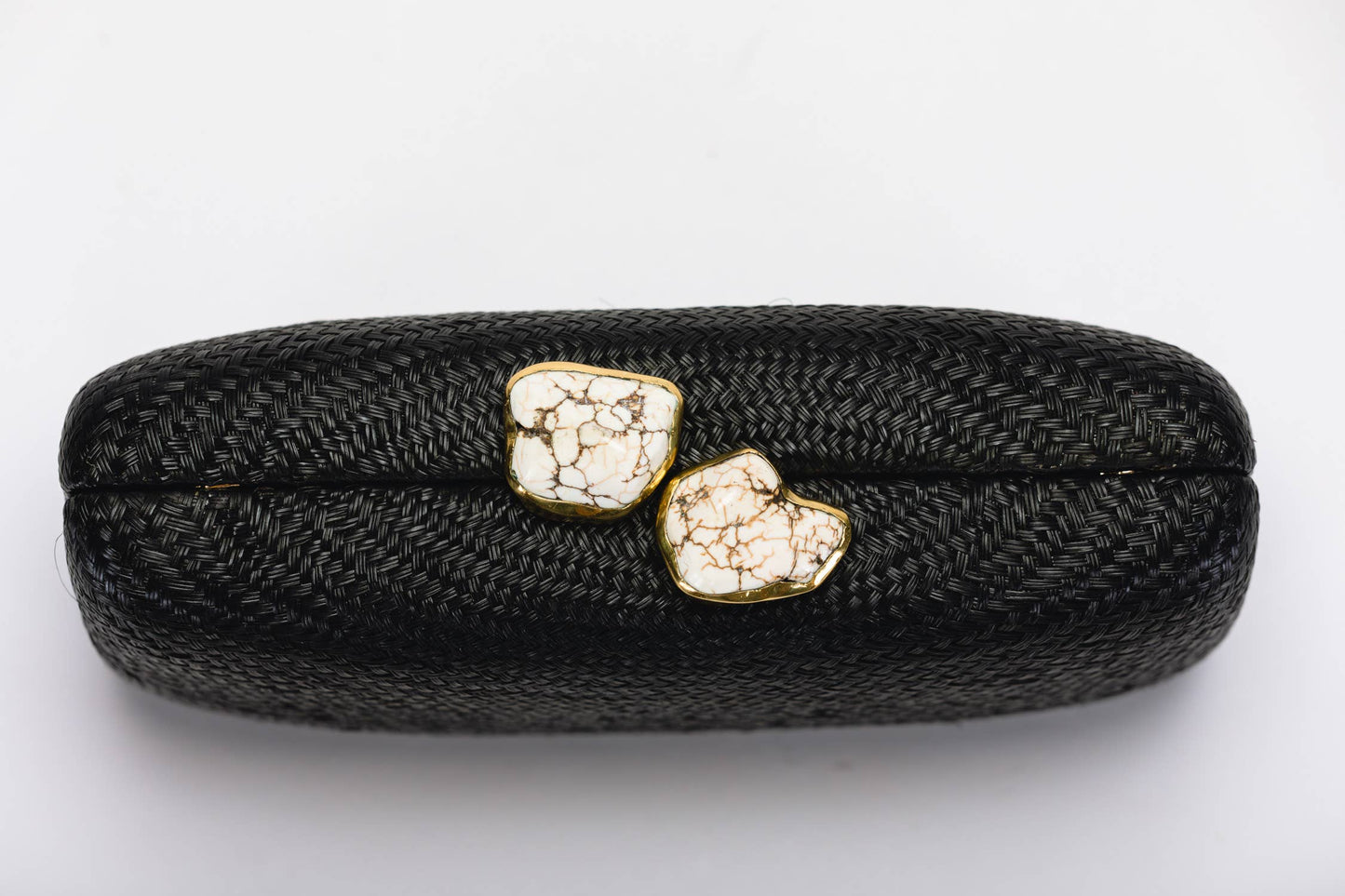 JEN WHITE STONES CLUTCH